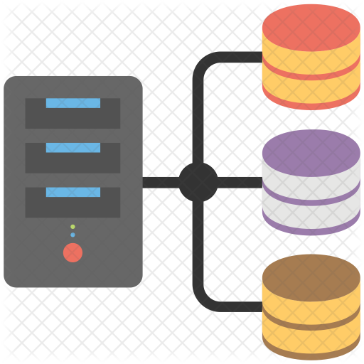 Database Engine Icon - Download in Flat Style