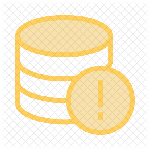 Database error Icon - Download in Colored Outline Style