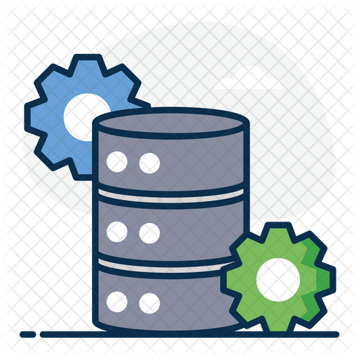 Database Management Icon - Download in Colored Outline Style