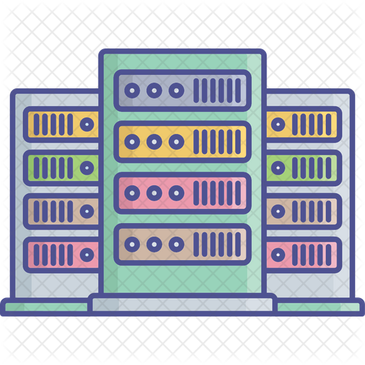 Database Management System Icon - Download in Colored Outline Style