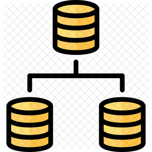 Database Management System Icon - Download in Colored Outline Style