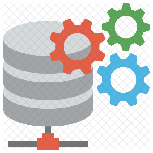 Database Management System Icon - Download in Flat Style