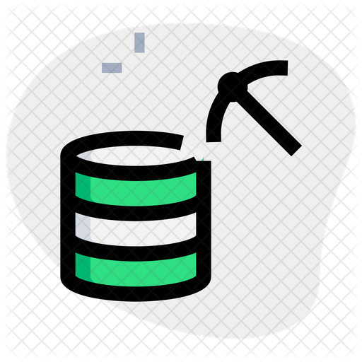 Database Mining Icon - Download in Colored Outline Style