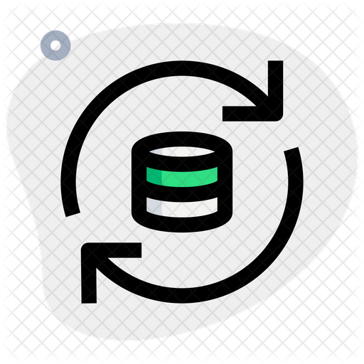 Database Refresh Icon - Download in Colored Outline Style