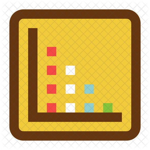 Decrease Chart Icon - Download in Colored Outline Style