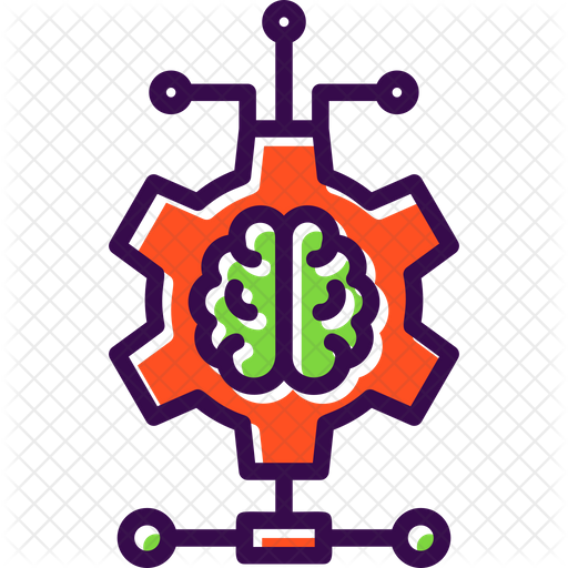 Deep Learning Icon - Download in Colored Outline Style