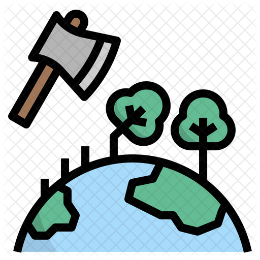 Deforestation Icon Of Colored Outline Style Available In Svg Png Eps Ai Icon Fonts