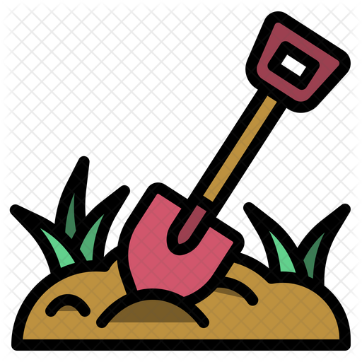 Digging Icon - Download in Colored Outline Style