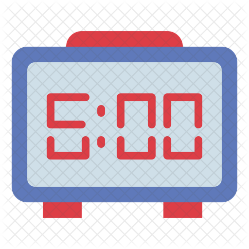 Digital Clock Icon - Download in Flat Style
