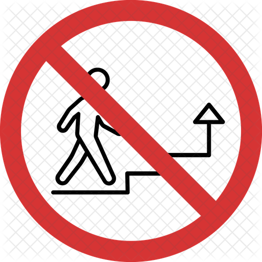 Dont Use These Stairs Icon - Download in Dualtone Style