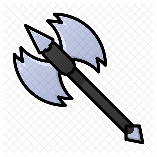 Free Double Sided Axe Colored Outline Icon Available In Svg Png Eps Ai Icon Fonts