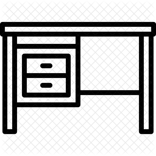 Drawer Desk Icon Download in Line Style