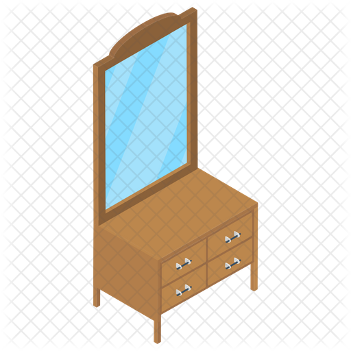 Free Dressing Table Icon Of Isometric Style Available In Svg Png Eps Ai Icon Fonts