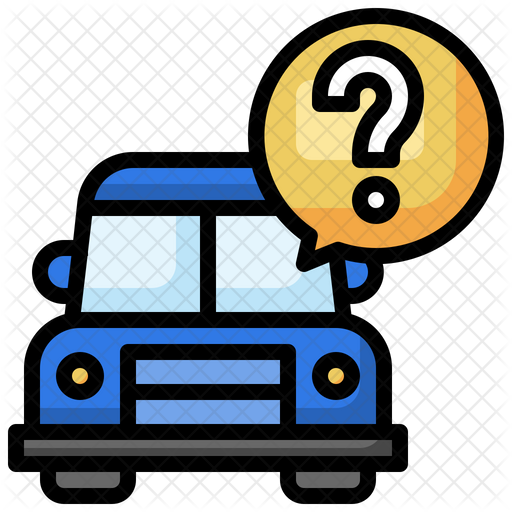 Driving Test Quiz Icon Download in Colored Outline Style