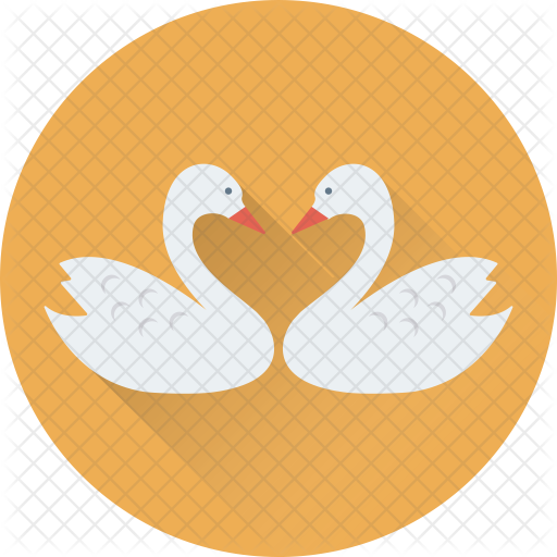 Duck In Love Icon Of Flat Style Available In Svg Png Eps Ai Icon Fonts