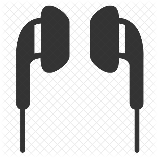 Earphone Icon Download in Glyph Style