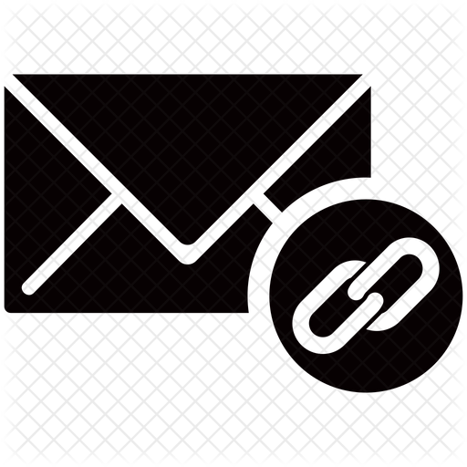 Email Chain Icon Download in Glyph Style