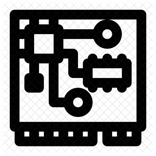 Embedded system Icon - Download in Line Style