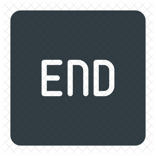 End key Icon Download in Glyph Style