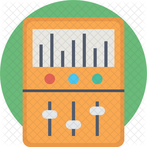Equalizer device Icon Download in Rounded Style