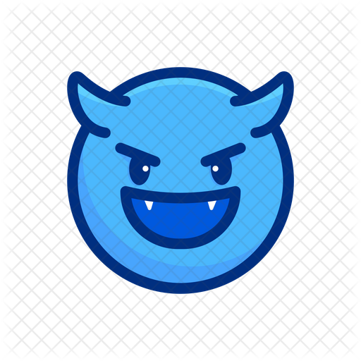 Evil Laugh Emoji Icon Download In Colored Outline Style