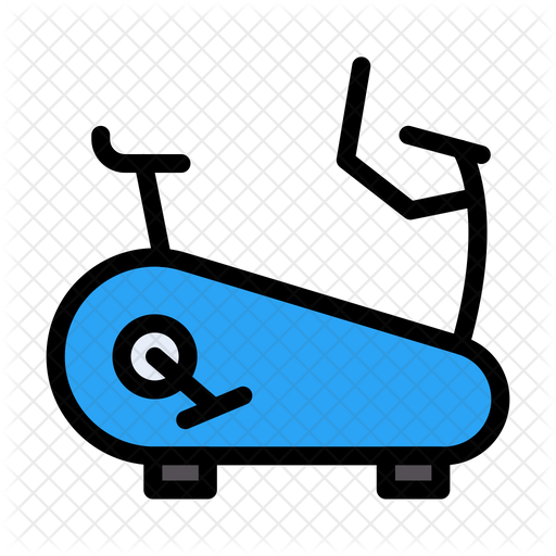Exercise Cycle Icon Download in Colored Outline Style