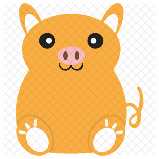 Fat Pig Icon - Download in Flat Style