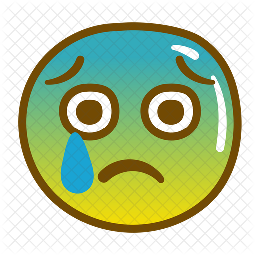 Fear Emoji Emoji Icon - Download in Colored Outline Style