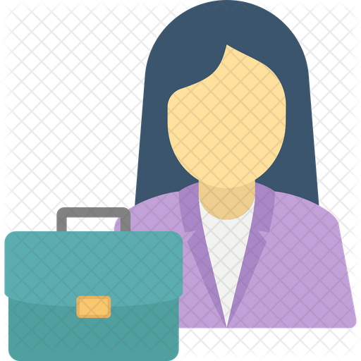 female office worker icon of flat style available in svg png eps ai icon fonts iconscout