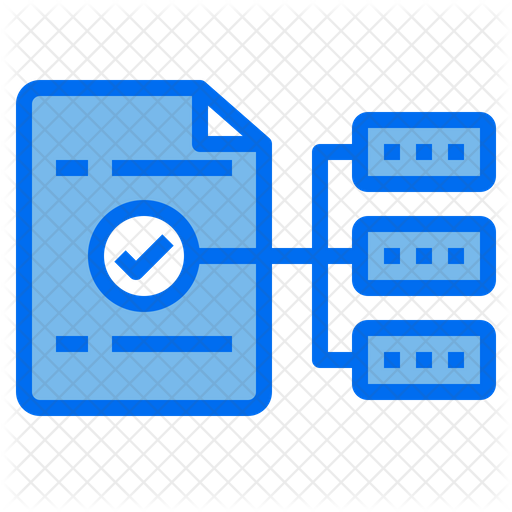 File Process Flow Icon - Download in Colored Outline Style