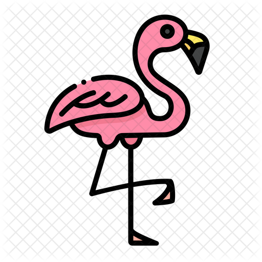 Flamingo Icon Of Colored Outline Style Available In Svg Png Eps Ai Icon Fonts