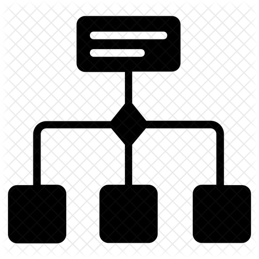 Flow Chart Icon - Download in Glyph Style