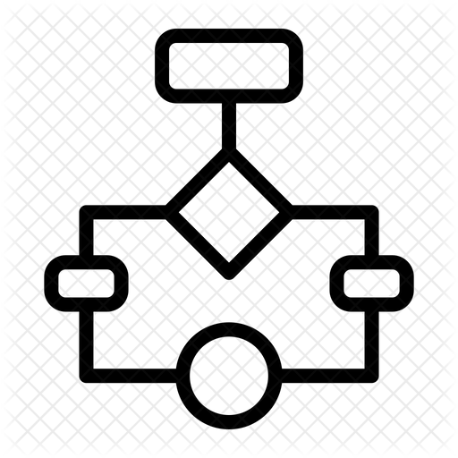 Flow Diagram Icon - Download in Line Style