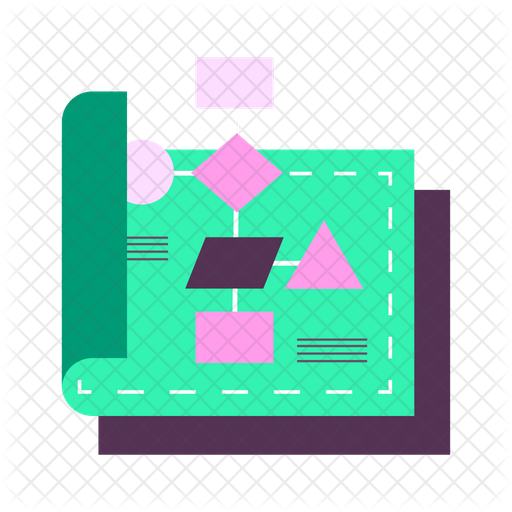Flowchart Icon - Download in Flat Style
