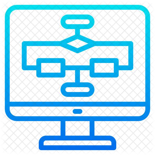 Flowchart Icon - Download in Gradient Style