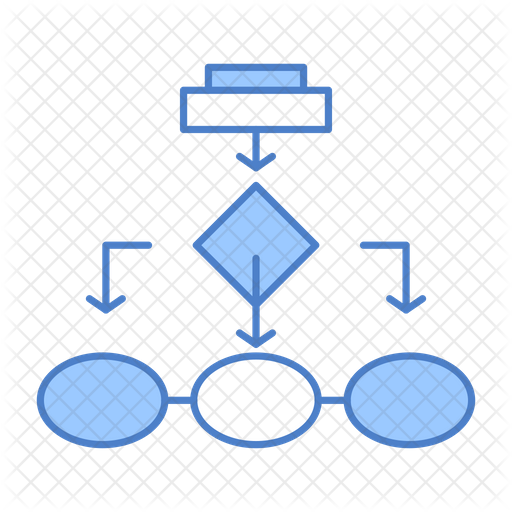 Flowchart Icon - Download in Dualtone Style