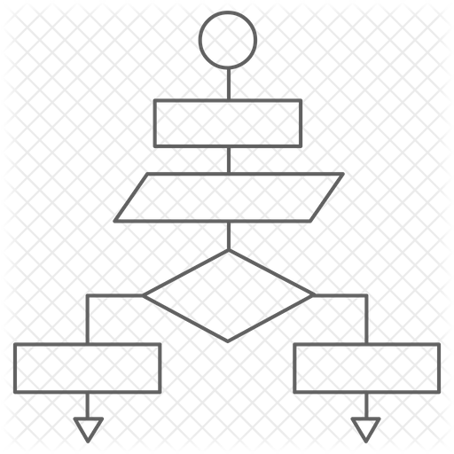Flowchart Icon - Download in Line Style