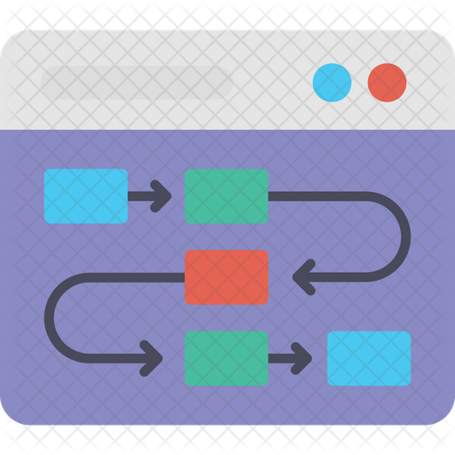 Flowchart Icon - Download in Flat Style