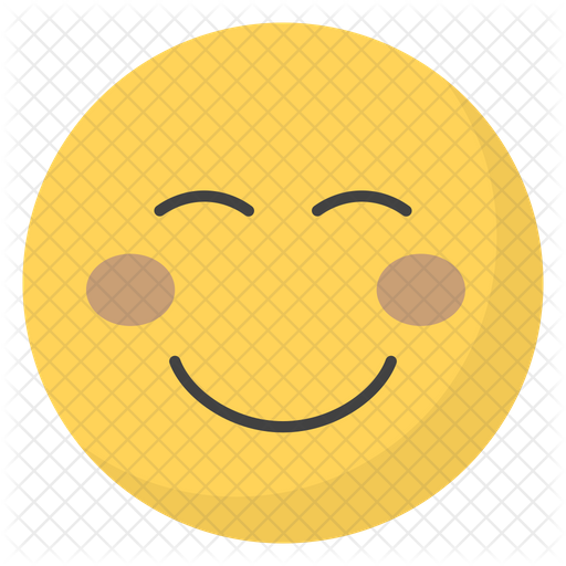 Flushed Face Emoji Icon Download In Flat Style