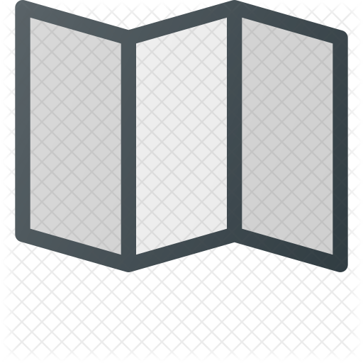 Fold Icon Download in Colored Outline Style