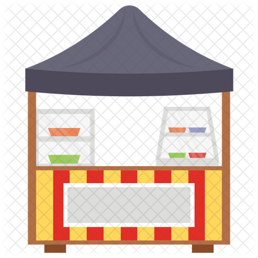 Food Stall Icon - Download in Flat Style