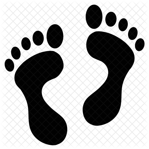 footprint icon of glyph style available in svg png eps ai icon fonts footprint icon