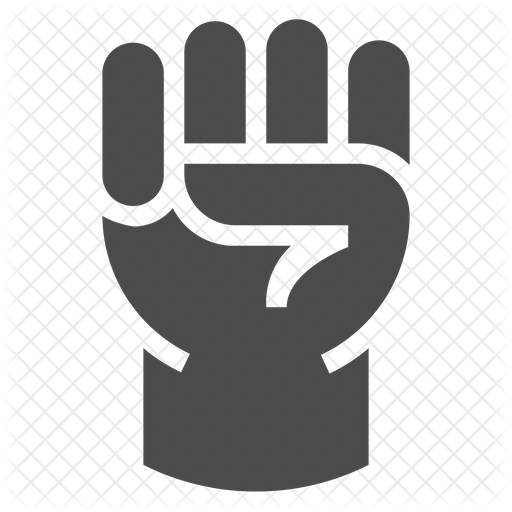 Freedom Fist Icon - Download in Glyph Style