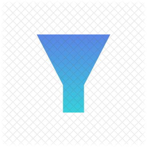 Funnel Chart Icon Download in Gradient Style
