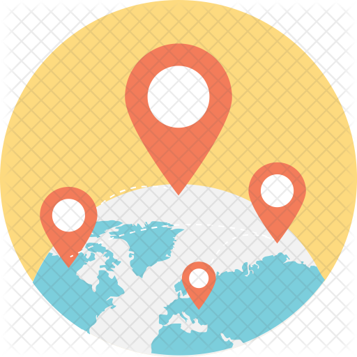 Global Positioning System Icon Download in Flat Style