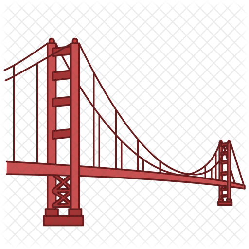 Golden Gate Icon Of Colored Outline Style Available In Svg Png Eps Ai Icon Fonts