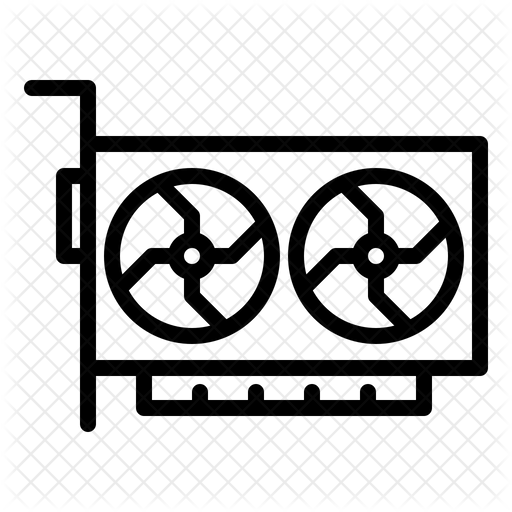 Gpu Icon - Download in Line Style