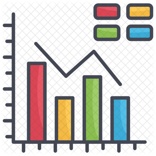 Graph Chart Icon - Download in Colored Outline Style