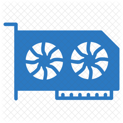 Graphics Card Icon - Download in Glyph Style