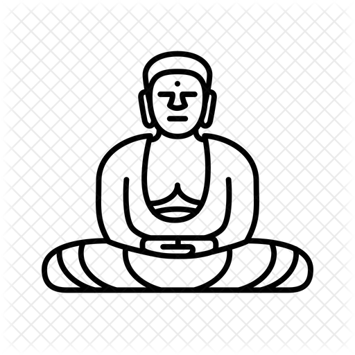 Great Buddha Kamakura Japan Icon Of Line Style Available In Svg Png Eps Ai Icon Fonts